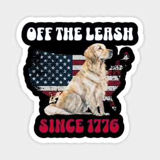 4th of July Independence Day Funny Design for Dog Lovers Magnet