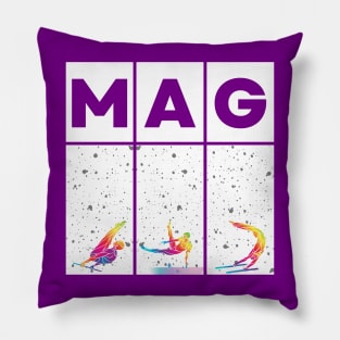 MAG Rainbow and white Pillow