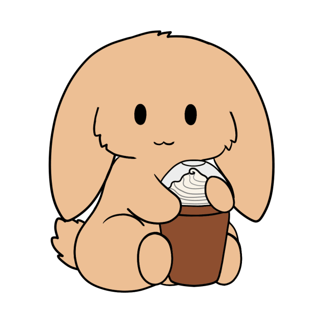 Tan Bunny Ice Coffee by BiscuitSnack