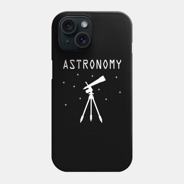 Astronomy Telescope Phone Case by JevLavigne