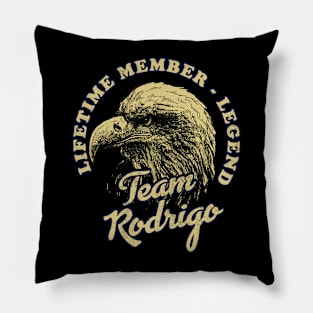 Rodrigo Name - Lifetime Member Legend - Eagle Pillow