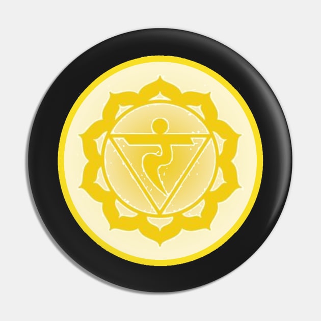 Willpower and confidence are mine Solar-Plexus Chakra- Dark Green Pin by EarthSoul