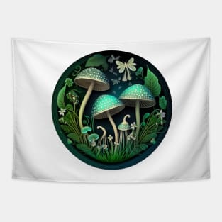 Cottagecore Shrooms in the Forest Tapestry