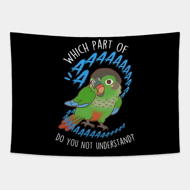 Green-cheeked Conure Parrot Aaaa Tapestry by Psitta