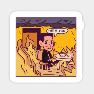 This is Fine - Hooman Edition Magnet