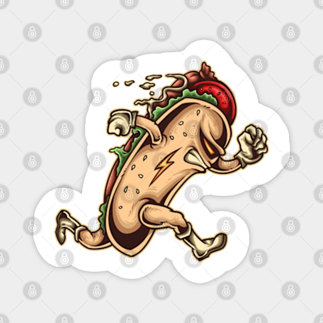 Hotdog Magnet by SAN ART STUDIO 