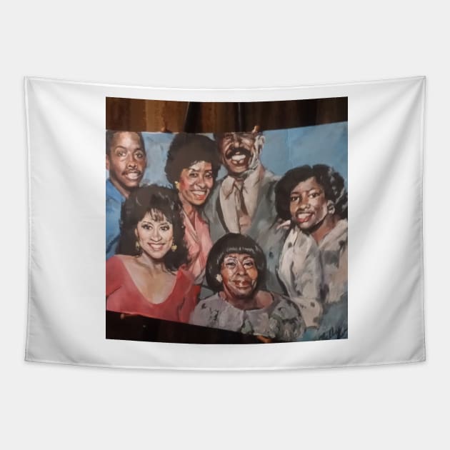 80s Classic Black Sitcoms Tapestry by cindybrady1986