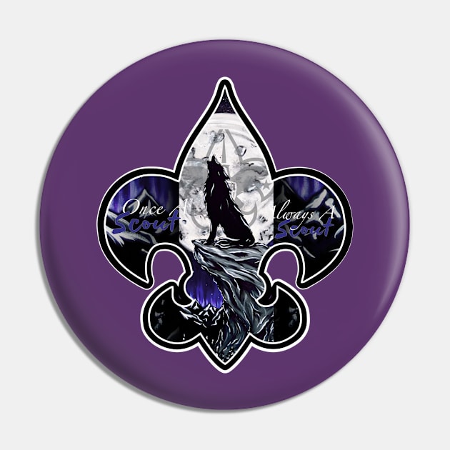 Once a Scout. Always A Scout Pin by JBauerart