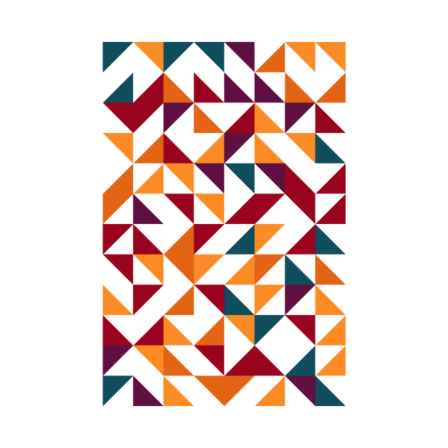 Creative Geometric Colourful Triangle Pattern #37 by Trendy-Now