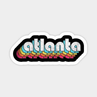 Atlanta, Georgia  // Retro Typography Design Magnet