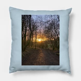 Rainbow sunset photograph Pillow