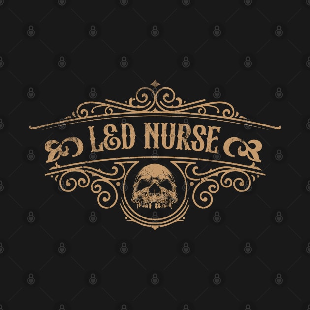 Labor and Delivery Nurse - Vintage label with Skull Design by best-vibes-only