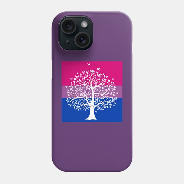 GGA Logo with Bi-Pride Flag Phone Case by Grace's Grove Audio