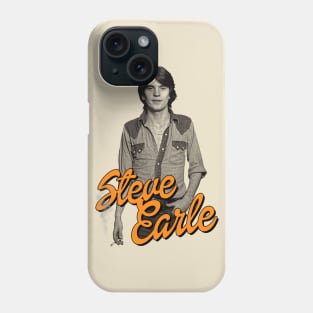 Steve Earle // Retro Folk Singer Songwriter Fan Art Phone Case