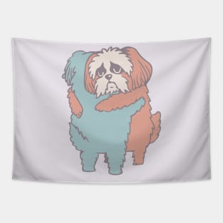 Shih Tzu Hugs Tapestry