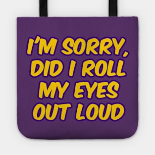 Eye Roll Genderless Tote