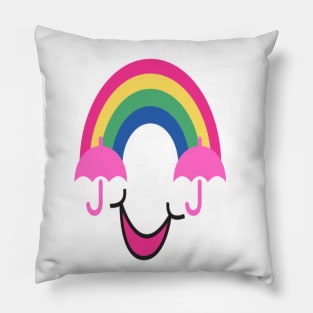 Smiling Rainbow Pillow