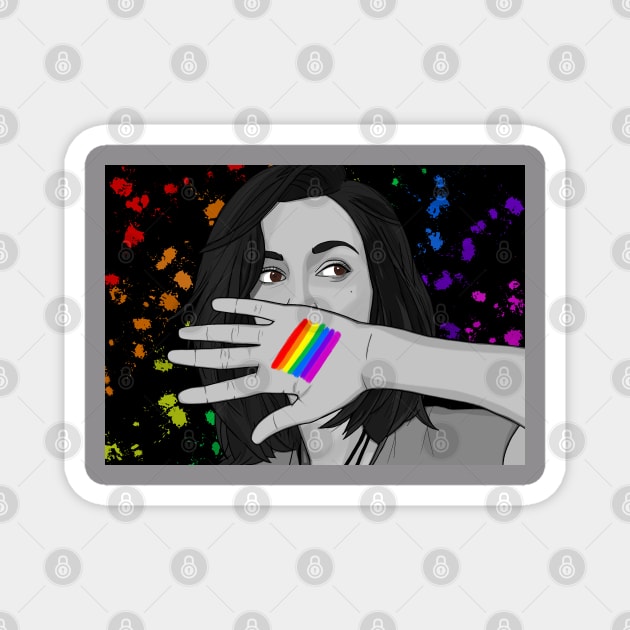 Kat Barrell Pride Magnet by sapb-artwork