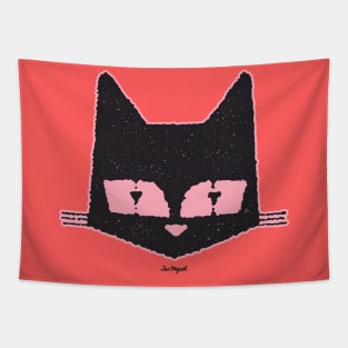 MY CAT IS AWESOME (pink edition) Tapestry