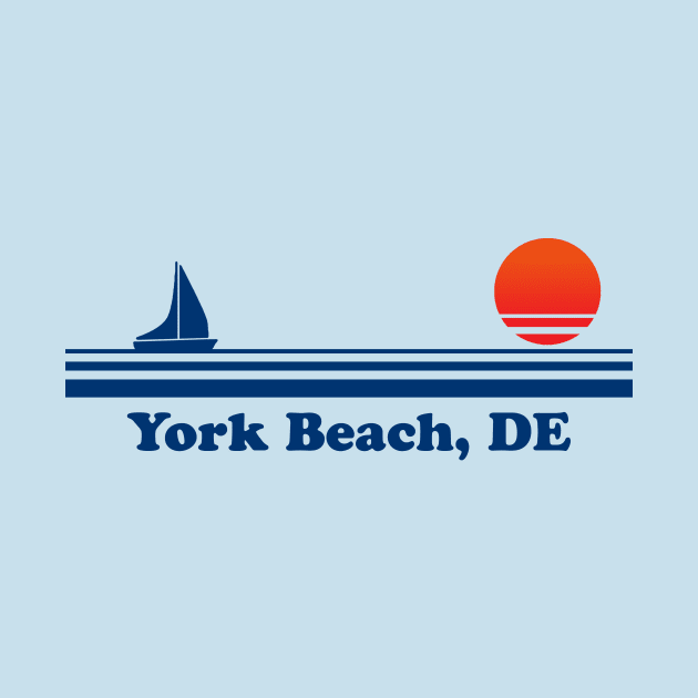 York Beach, DE - Sailboat Sunrise by GloopTrekker