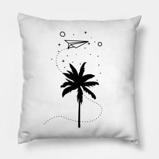 Flying around the palm Pillow