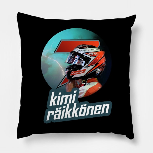 Kimi Raikkonen 72015 Pillow by Summersg Randyx