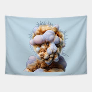 FUNNY FANTASY CREATURE WEARING GLASSES 3D Tapestry