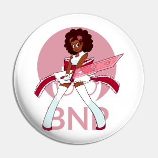 Black Nerd Problems Magical Girl Pin