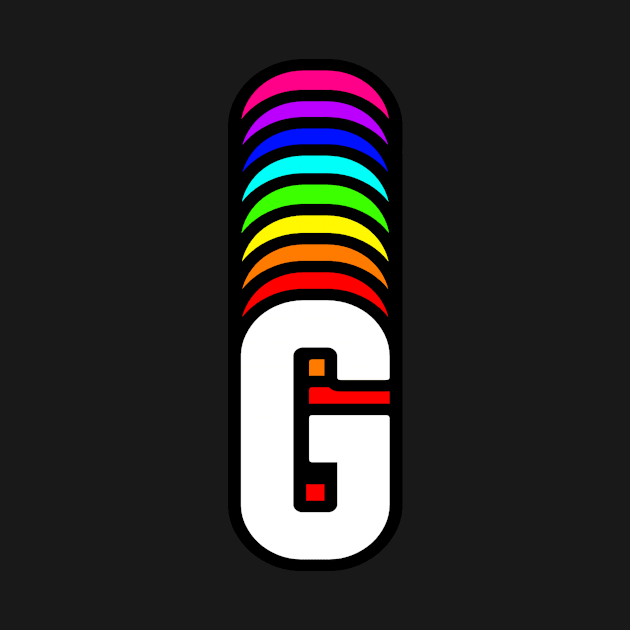 Rainbow Letter, G by HeavenlyTrashy