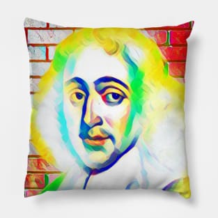 Baruch Spinoza Colourful Portrait | Baruch Spinoza Artwork 10 Pillow