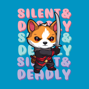 Ninja Corgi (light) T-Shirt