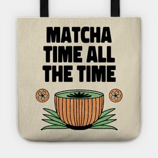 Matcha Time All The Time Tote