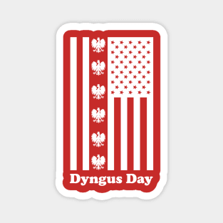 Dyngus Day American Flag Magnet