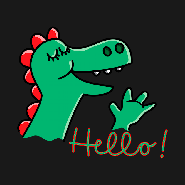 Cute little Dinosaur by schlag.art