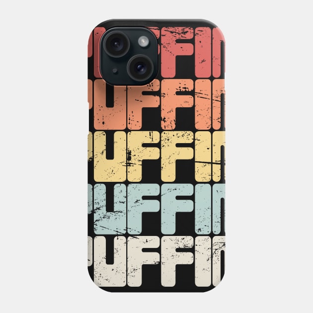 Vintage PUFFIN Text Phone Case by MeatMan