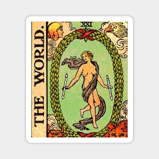 The World Tarot Card Magnet