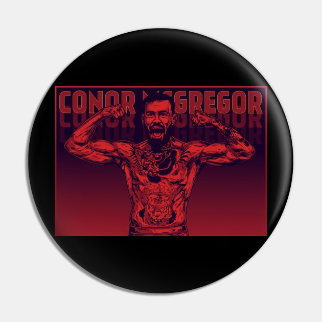 Conor McGregor Pop Art Pin by Adrielvector Gallery