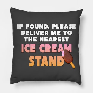 Ice Cream Stand Pillow