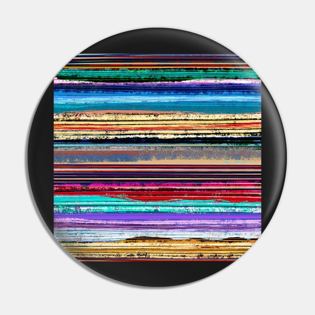 Well, Paint Me Colorful | Rainbow of Textured Paint Strokes | Digital Painting Pin by cherdoodles