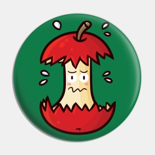 Sad Apple Pin