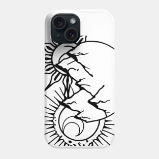 SUN AND MOON MOUNTAINS Phone Case