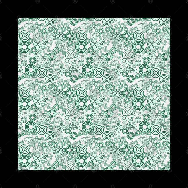 Green and Gray Spiral Pattern by Design_Lawrence