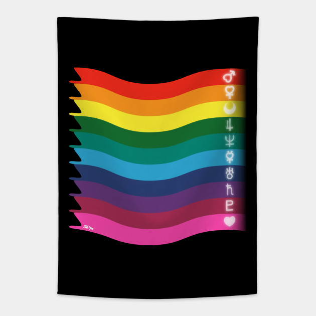Wallpaper Sailor Pride Flag Sailor Moon Tapestry Teepublic For Free