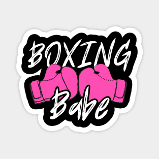 Boxing Babe Magnet