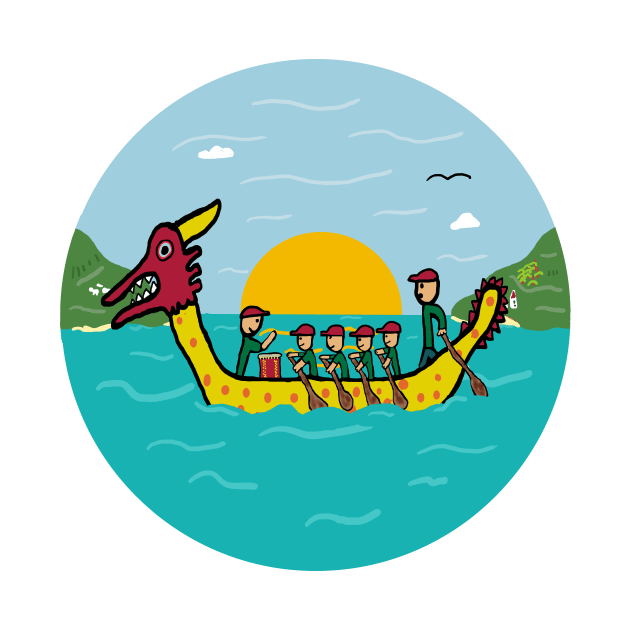 Dragon Boat Racing by Mark Ewbie