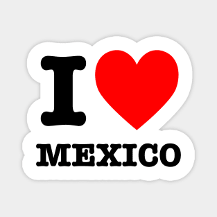 I Love Heart Mexico Magnet