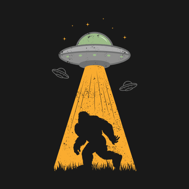 Bigfoot UFO - Alien Sasquatch by ChicGraphix