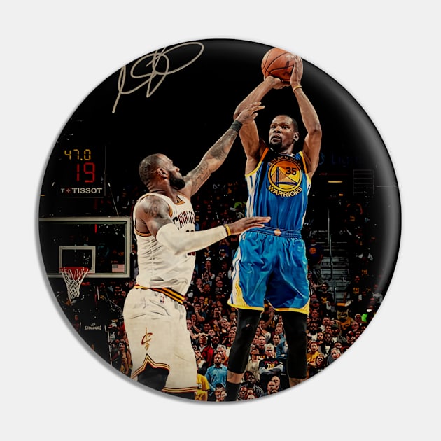 Kevin Durant vs Lebron James Vintage Pin by CAH BLUSUKAN