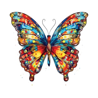 Butterfly Colorful Watercolor T-Shirt