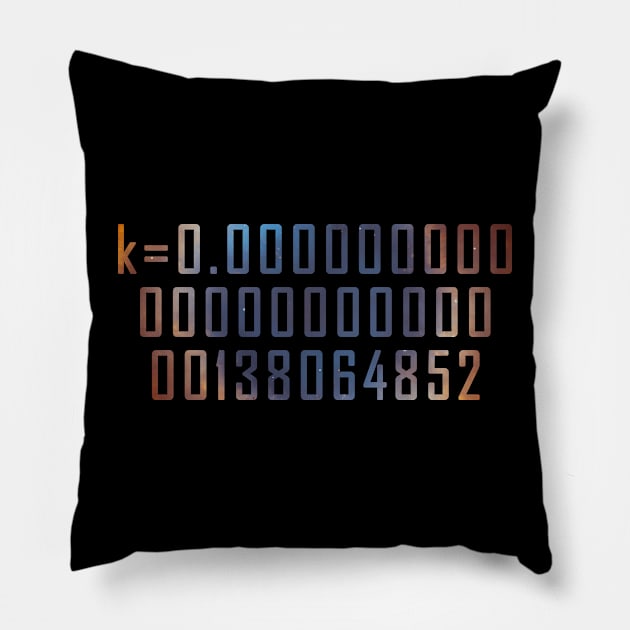 Boltzmann constant Pillow by Windy_Desert